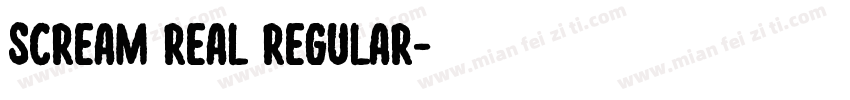 Scream Real Regular字体转换